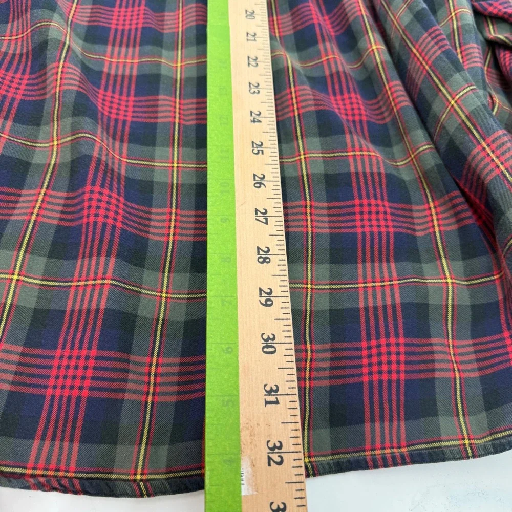 Polo Ralph Lauren Elliott Large Plaid Cotton Button Down Shirt Red Blue Green - Picture 7 of 9